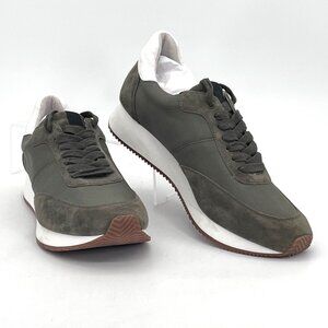 Banana Republic Shoes Womens Trainer Sneakers Size 10M Oive Green & White New